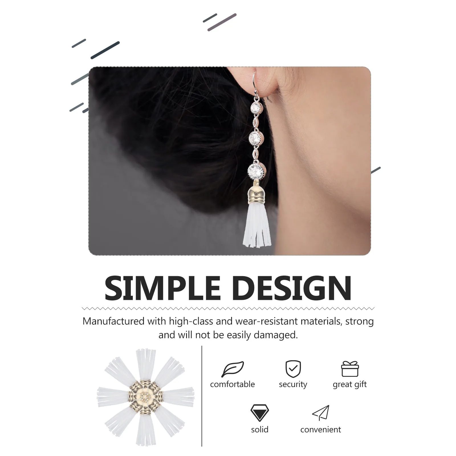 

100Pcs Tassels for Jewelry Making Durable Keychain Charms Handbag Earrings DIY Craft Supplies Tassel