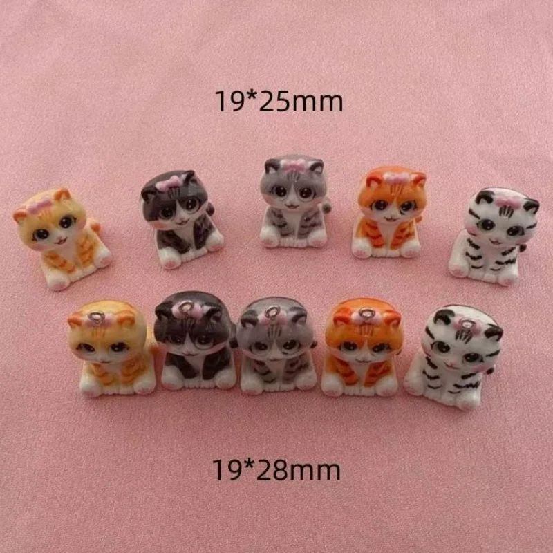 10pcs Cute 3D Multi Color Flower Cat Star Keychain Cartoon Girl Heart Bag Pendant Student Couple Personalized Gift - view 6