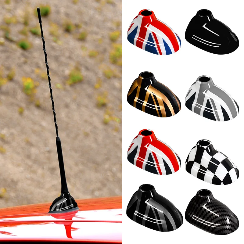 Shark Fin Antenna Cover Car Radio Signal with Adhesive Base Decorative Accessories for Mini Cooper R55 R56 F54 F55 F56 F57 F60