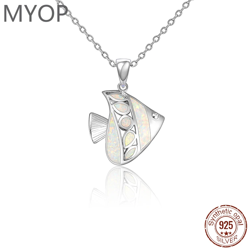 XYOP 2024 Jewelry 925 Sterling Silver jewelry Opal Pendant everyday grand look basic simple