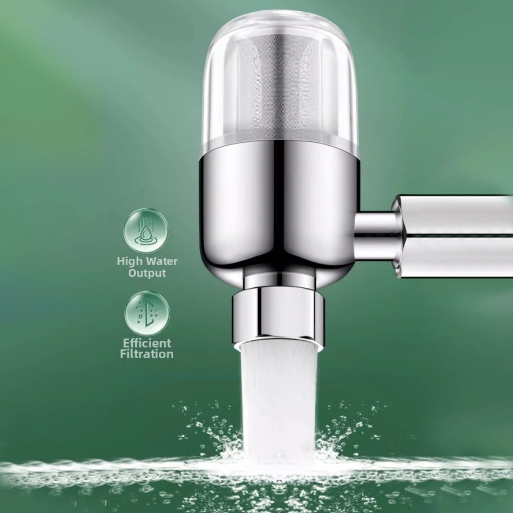 Alloy Stainless Steel 1/2Inch Shower Filter With Limescale Scale Inhibitor And Sediment Purifier For Bathroom Kitchen Laundry