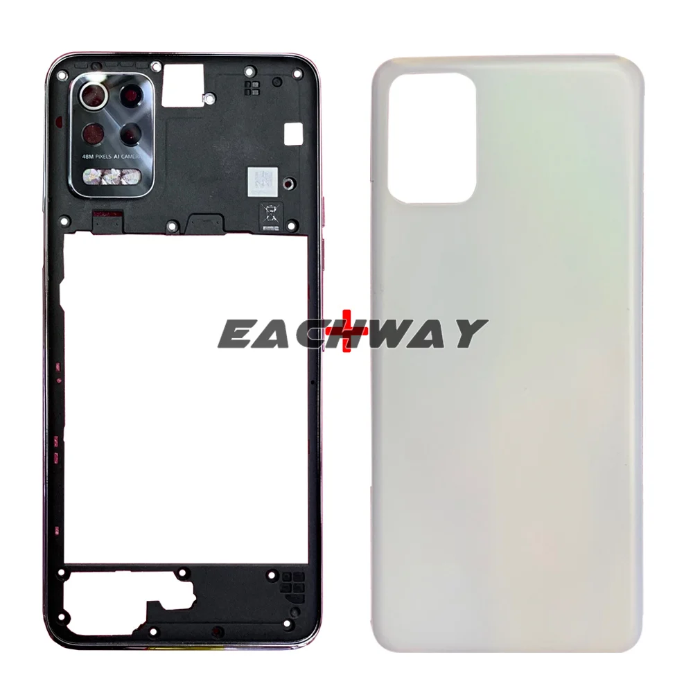 For LG K52 LMK520 Battery Cover Rear Door Housing Back Case For K62 K62 Plus LMK525 Battery Cover with Middle Frame Repair Parts