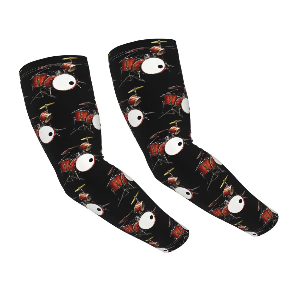 Drum Kit Outdoor Arm Sleeves Sun UV Protection Cover Summer Ice Silk Cycling Tattoo Sleeves