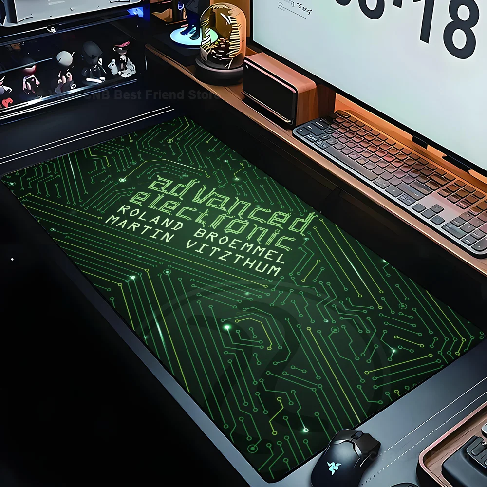 

Black Circuit Board Pattern Mouse Mat Desk Mat With Pad Gaming Accessories Prime Gaming XXL Keyboard Pad