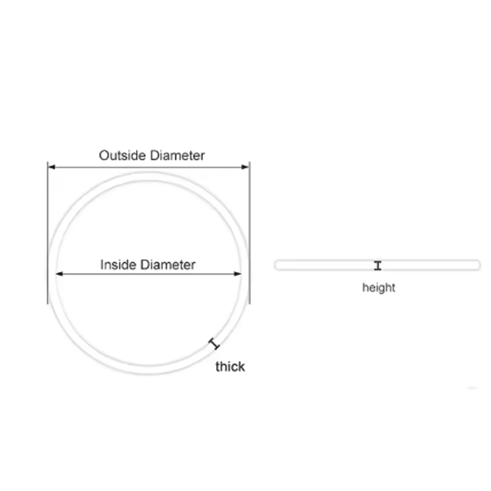 2/4 PCS Red Gasket O-Ring 25-42MM Plastic Gasket Suitable For Tissot Watch Case Bottom Cover T035 Couturier 1853 Original Other