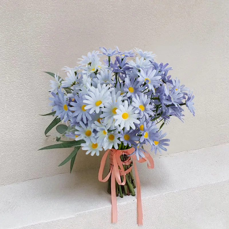 

Artificial simulation flower Silk chrysanthemum Christmas Wedding bridal bouquet Home vase Outdoor Garden festival Diy gift box