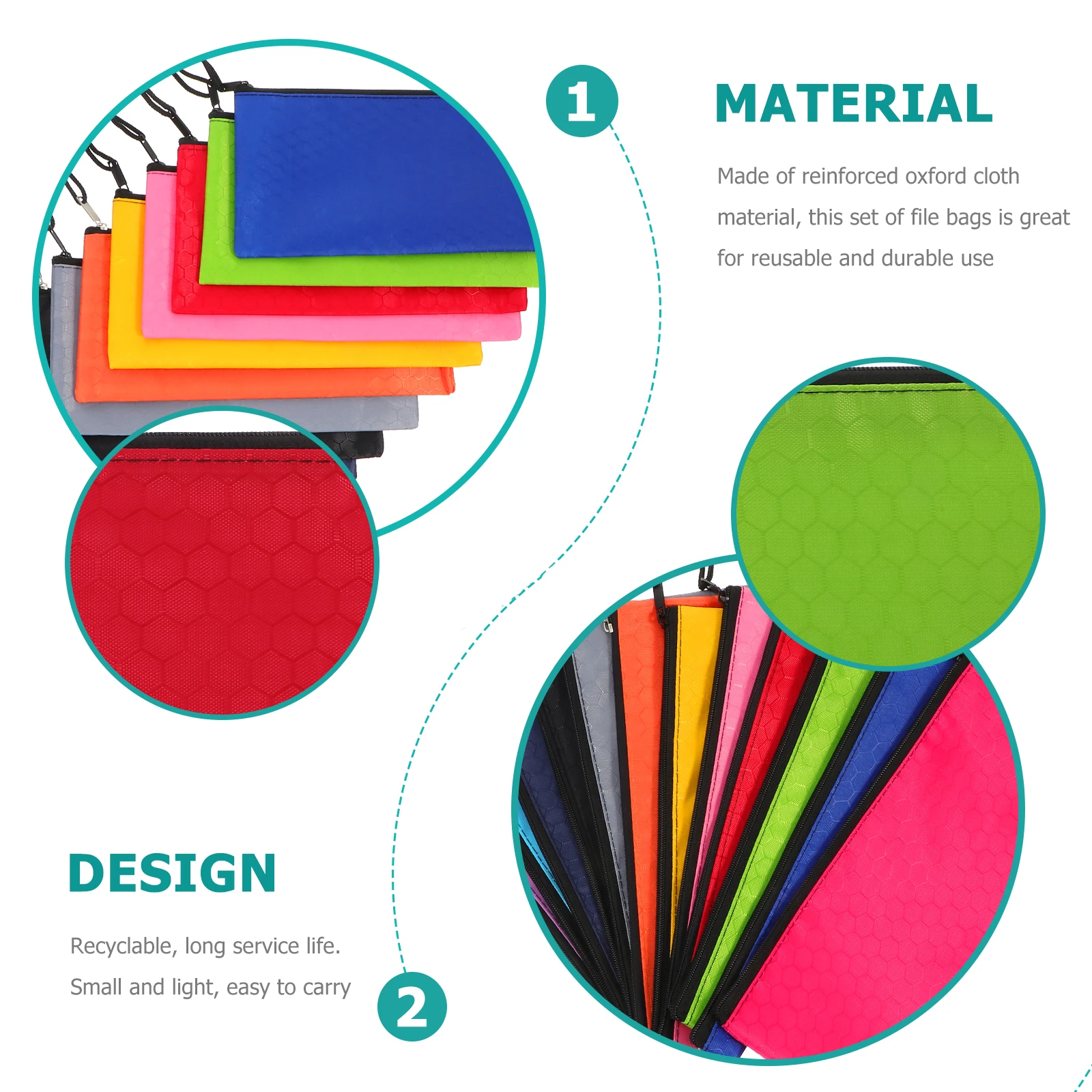 

12pcs A6 Pouches Zipper Document File Storage Bag File Holder Holders Notes ganizer Storage Stationery Bags Bag