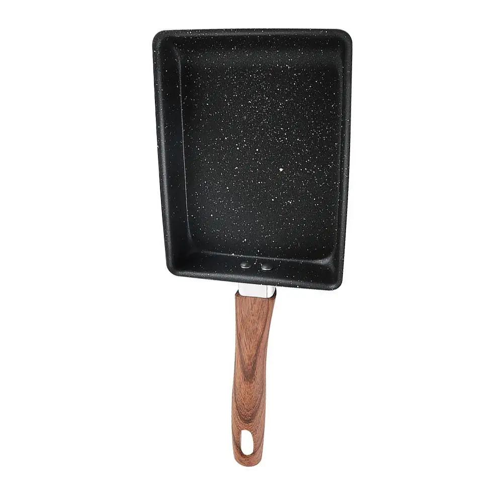 

s Non Stick Pan Square Shape Tamagoyaki Pan Skillet Home Kitchen Camping Hiking BBQ Nonstick Coating Free Suitable