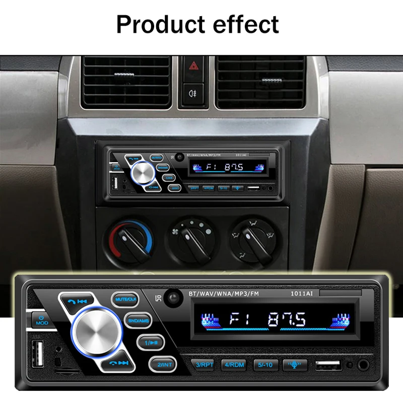 520AI 1 DIN  CAR RADIO MP3 24V Bluetooth Car MP3 Player Card Radio Host U-disk car MP3 4.2 Stereo TF card / U disk AUX Autoradio