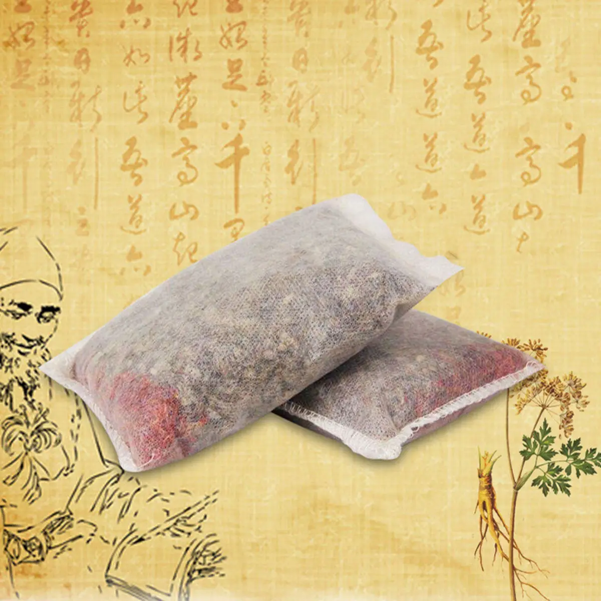

10Pcs Chinese Herbal Medicine Bath Bags Natural Scented Soak for Skin Hydration Wrinkle Reduction Relaxing