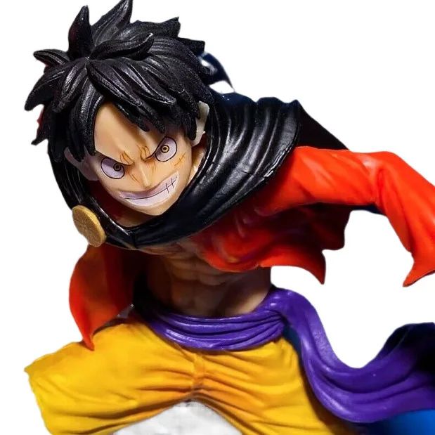 Figur One Piece Luffy Gear 3rd Onigashima Giant Fist 23,5cm, Stok Tersedia, Patung PVC Anime Koleksi, Model Adegan Pertempuran untuk Penggemar