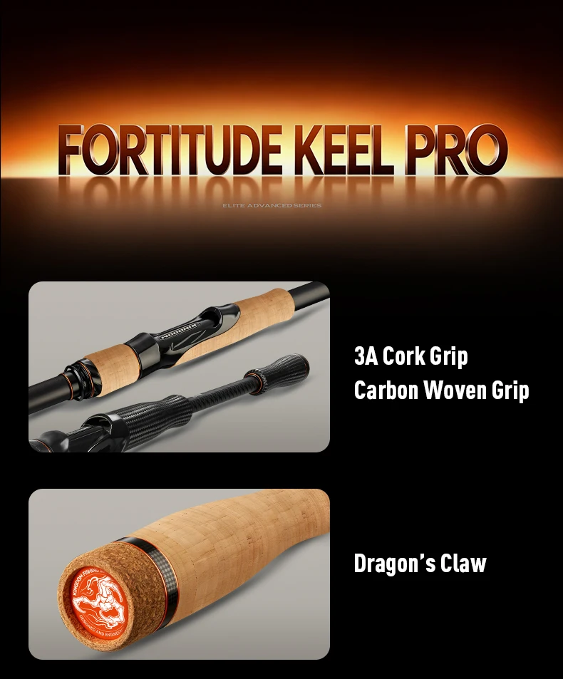 KingdomFishing Angelrute C2.26m/2.46m/2.59m/2.76m/2.74m/3.2m/3.6m M M+ MH Power Zweigriff FUJI A Weitwurf-Angelruten – Detail 10