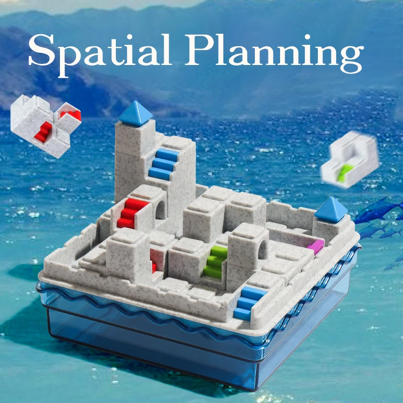 Escaping Atlantis Board Game Children Educational Toy 60 Challenges Logic Thinking Game IQ Puzzle Spatial Imagination kids gift