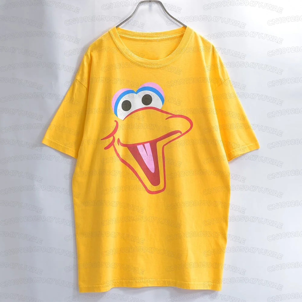 Sommer Jungen Mädchen Sesamstraße Kleinkind T-Shirt Elmo Oscar Big Bird Cookie Monster Niedliche Zeichentrickfiguren Herren Damen T-Shirt – Detail 5