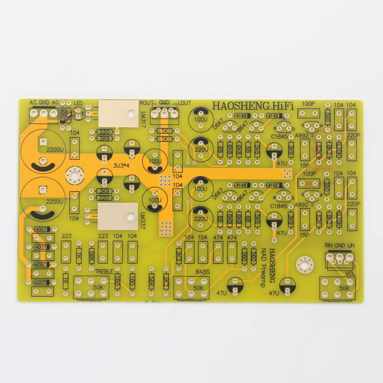 مجموعة لوحة التحكم في مستوى الصوت منفصلة تمامًا ، مضخم صوت HiFi سهل الاستخدام يعتمد على دارة NAD Pre-أمبير