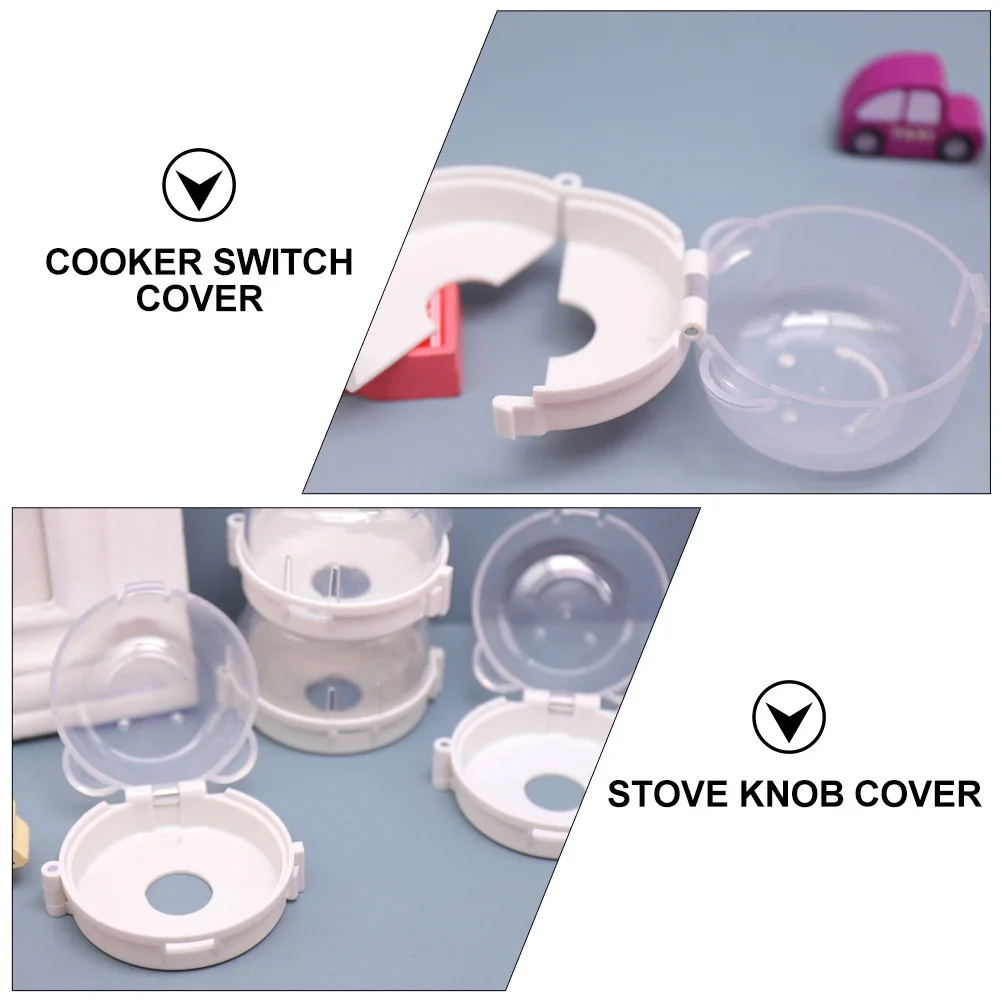 

2pcs Gas Stove Knob Covers Clear Baby Proof Protector Kitchen Safety Guard Child Pet Lock Cooker Protective Cover Stove Guard