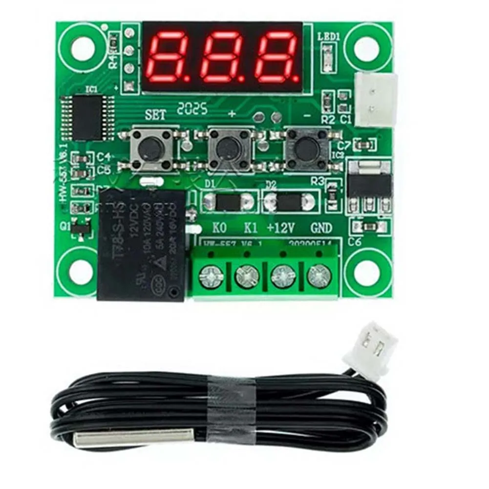 Temperature Controller - 50～110 ° C 12V Digital Temp Thermostat Temperature Controller Sensor Relay Switch With Housing