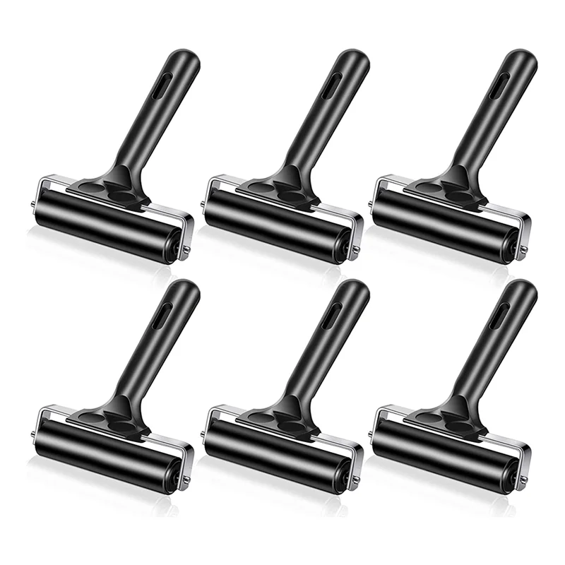 

6Pcs for Crafting 2.2 and 4 Inch Roller Vinyl Roller Tool for Printing Printmaking Art Crafting Inking Blocks Stamping