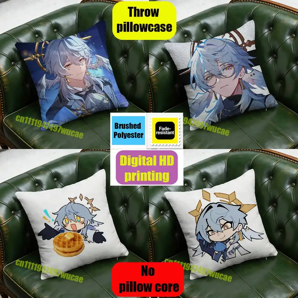 For Sunday Honkai Star Rail Throw Pillow Case 30cm 40cm Car Custom Square Pillowcase Pad Cushion Cover