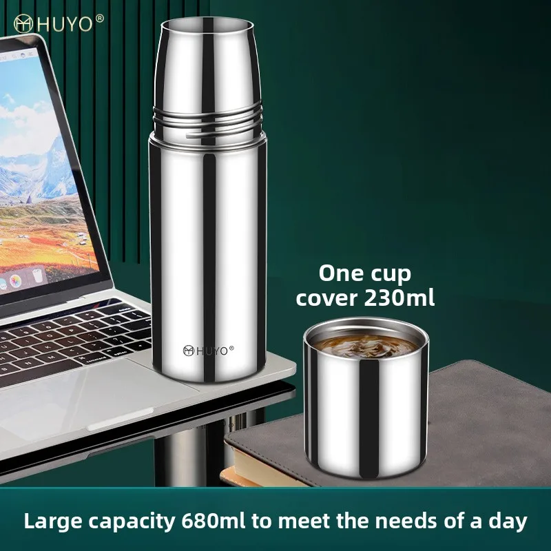 

YJQ stainless steel large-capacity thermos cup super long warm tea separation cup