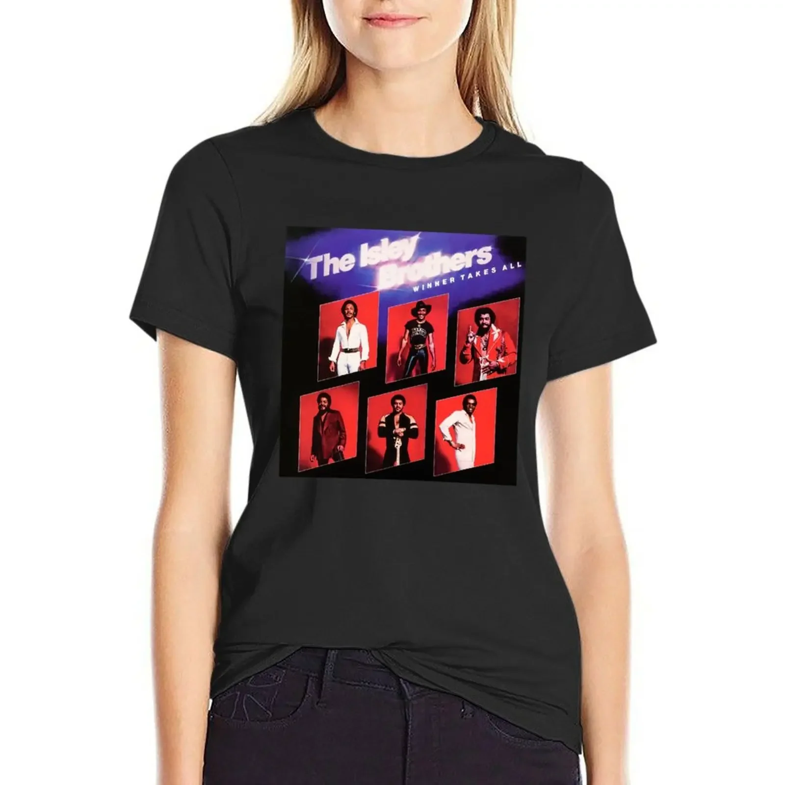 

The Isley Brothers 5 T-shirt plus size tops lady clothes Women's clothing