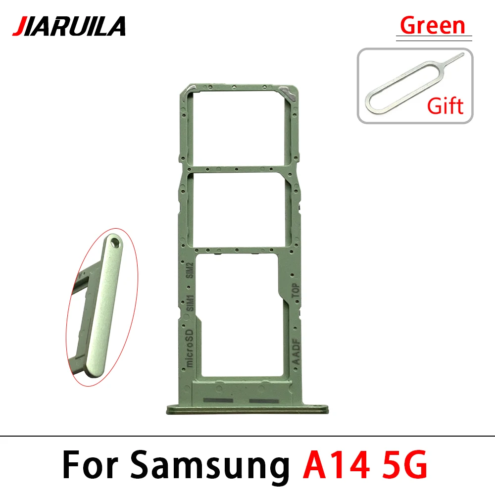 10Pcs , Phone Sim Card Tray For Samsung A14 4G 5G A145 A146 A32 5G A326 New SIM Chip Slot Holder With Tool