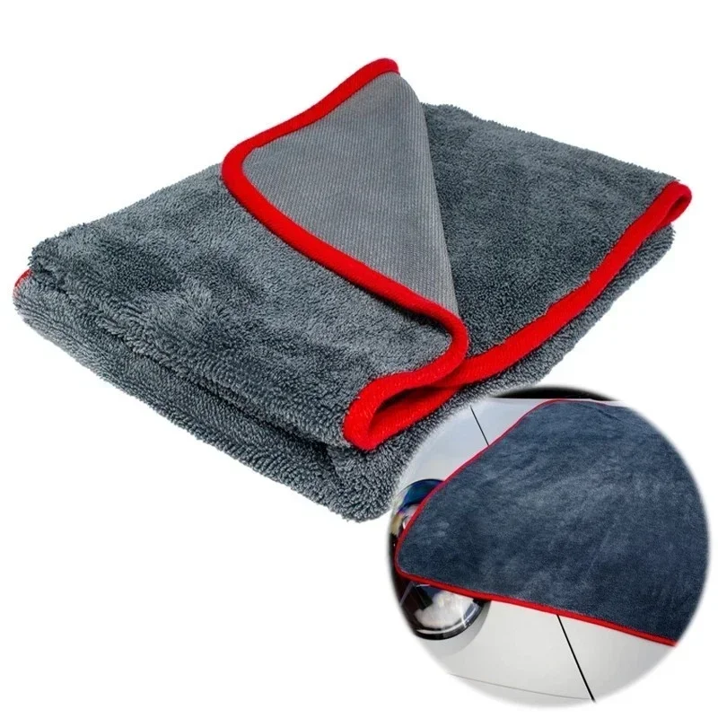 500GSM Ultra Absorbent Car Towel Microfiber Drying Towel - Ultra Absorbent Thickened Technology with Twist Ring Design