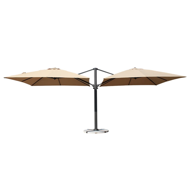 

Outdoor courtyard umbrella Roman umbrella security guard post terrace beach villa double large parasols