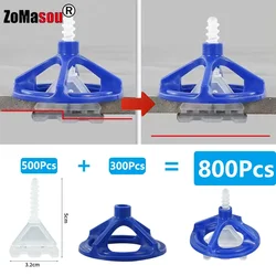 Sistema de nivelación de azulejos de cerámica en espiral, Clips espaciadores de correas, fijación de suelo y pared, herramientas de construcción, 50/100/800 piezas