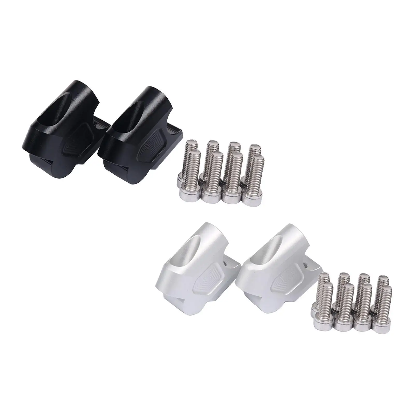 

Handle Bar Riser CNC Aluminum Adjustable Mount Adapter Reinforcement Lifter Clamp for Motorbike Comfort and Stability