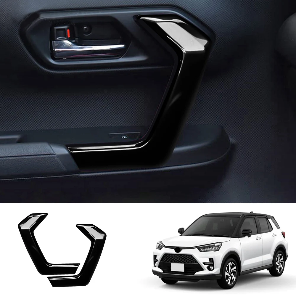 Car Door Inner Handle Panel Decorative Frame for Toyota RAIZE 2021