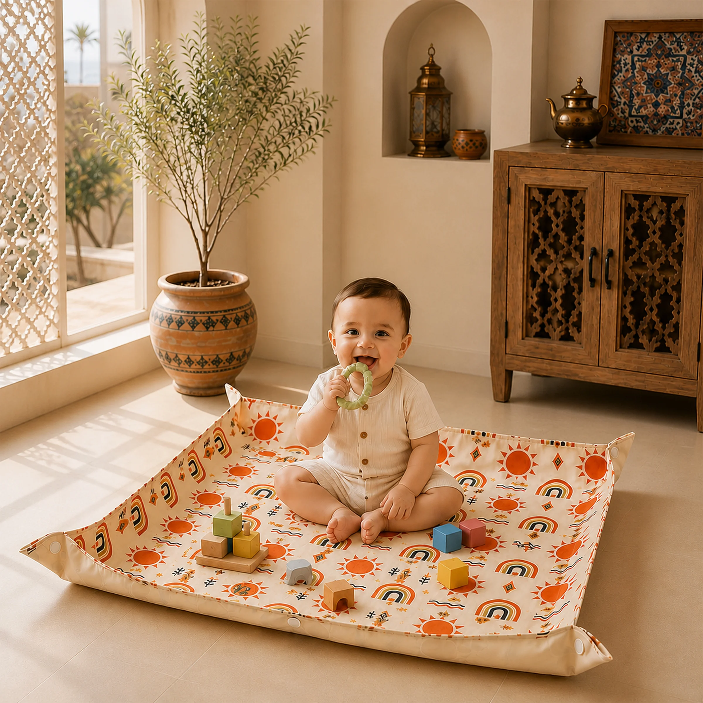 1PC Baby Mat for Floor & Under - Baby Food Eating Chair recension och pris