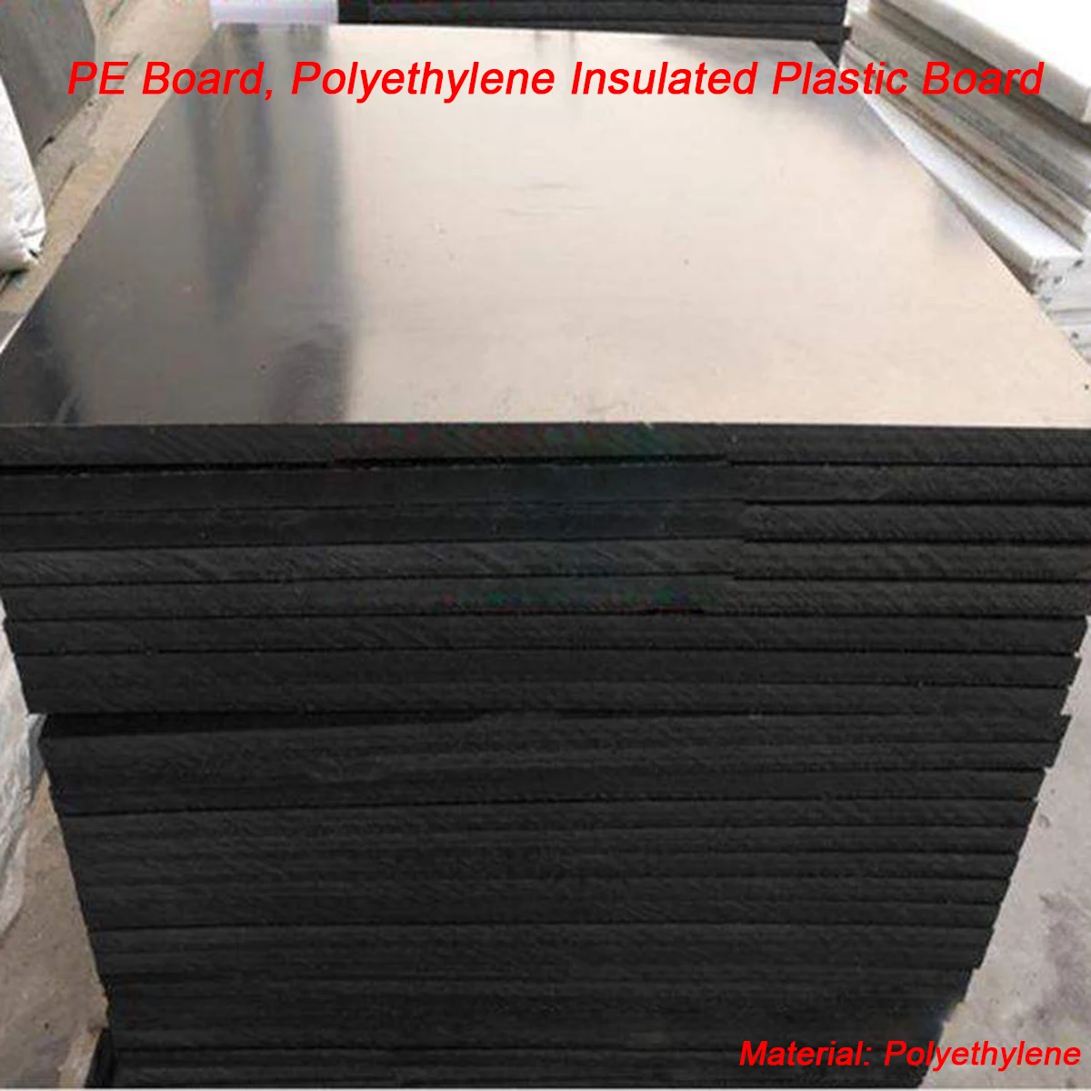 Procesamiento de tallado de corte, tablero de HDPE negro de 1mm-30mm de espesor, placa de PE resistente al desgaste, juntas de plástico modelo hechas a mano de polietileno