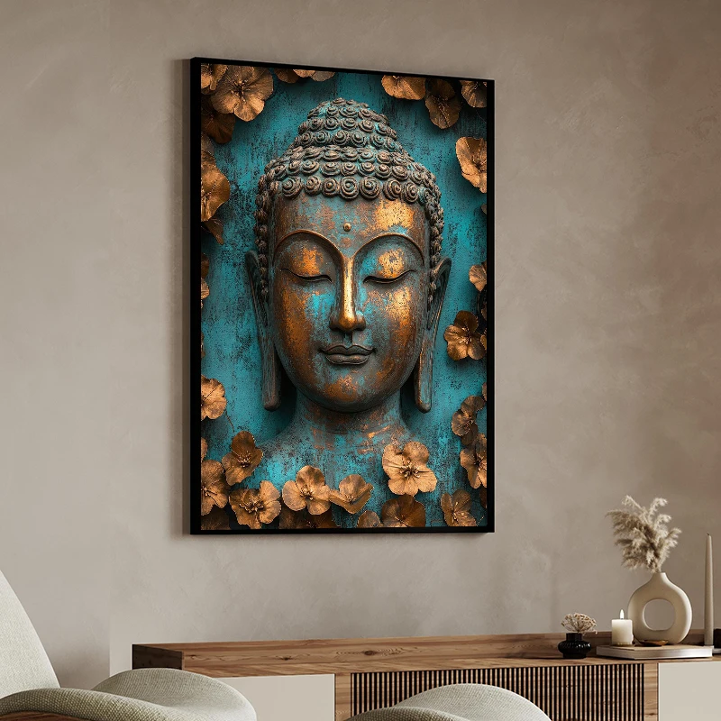 1pc frameless Canvas Painting God Buddha Meditation Buddhism Posters Prints Modern Buddha Canvas Art Paintings Wall Pictures Hom