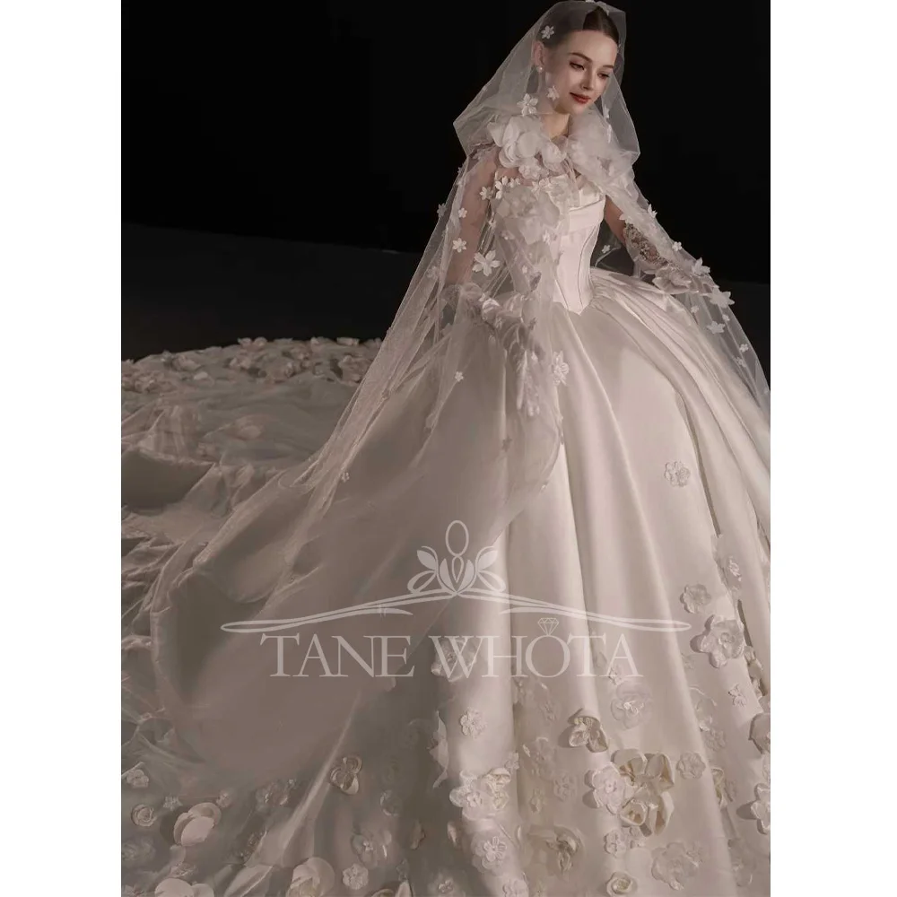 Милое бальное платье без рукавов с аппликацией и рюшами, свадебное платье, свадебное платье по индивидуальному заказу