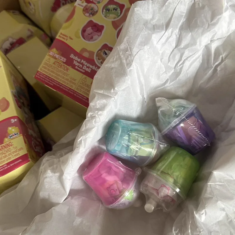 

Cartoon Kitten Catfe Blind Box Cute Cat Coffee Cup Bracelet Creative DIY Mini Toys Ornaments Kids Surprise Christmas Gifts