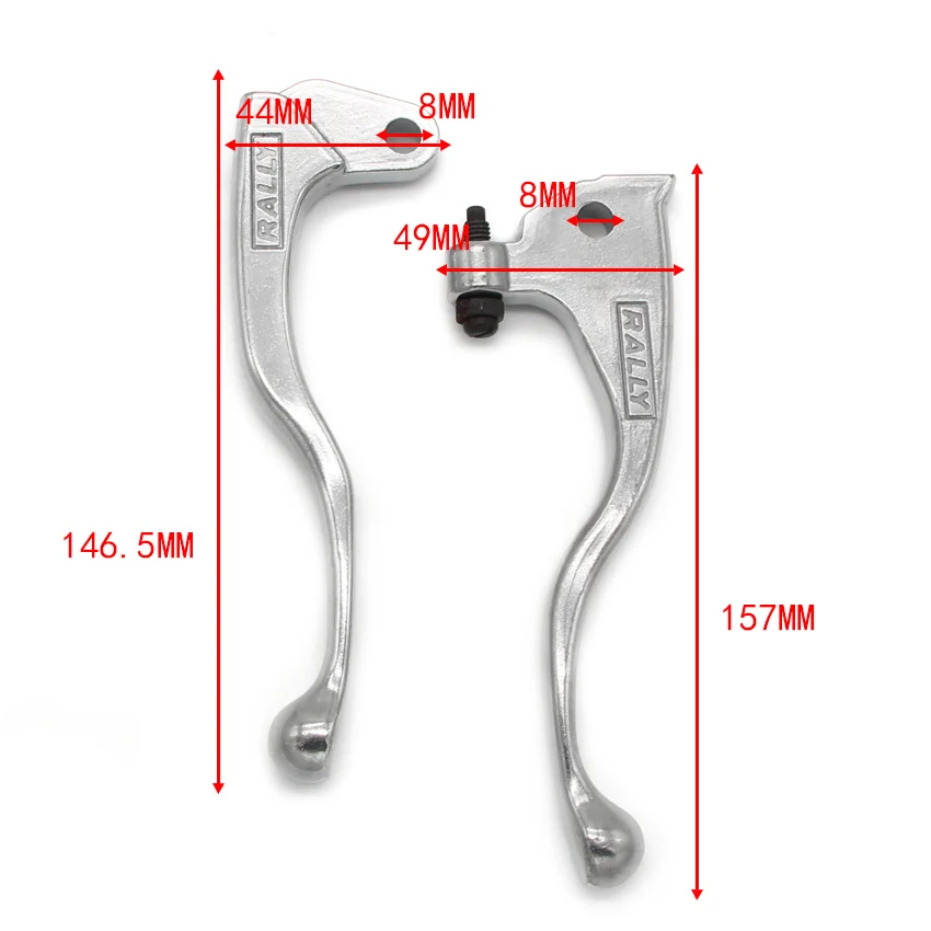 Handlebar Left &Right Brake Clutch Levers for Yamaha TW225 TW200 TW125 TDR240 TDR125 TDR250 TTR250 YZ80 TY250 TRICKER XG250