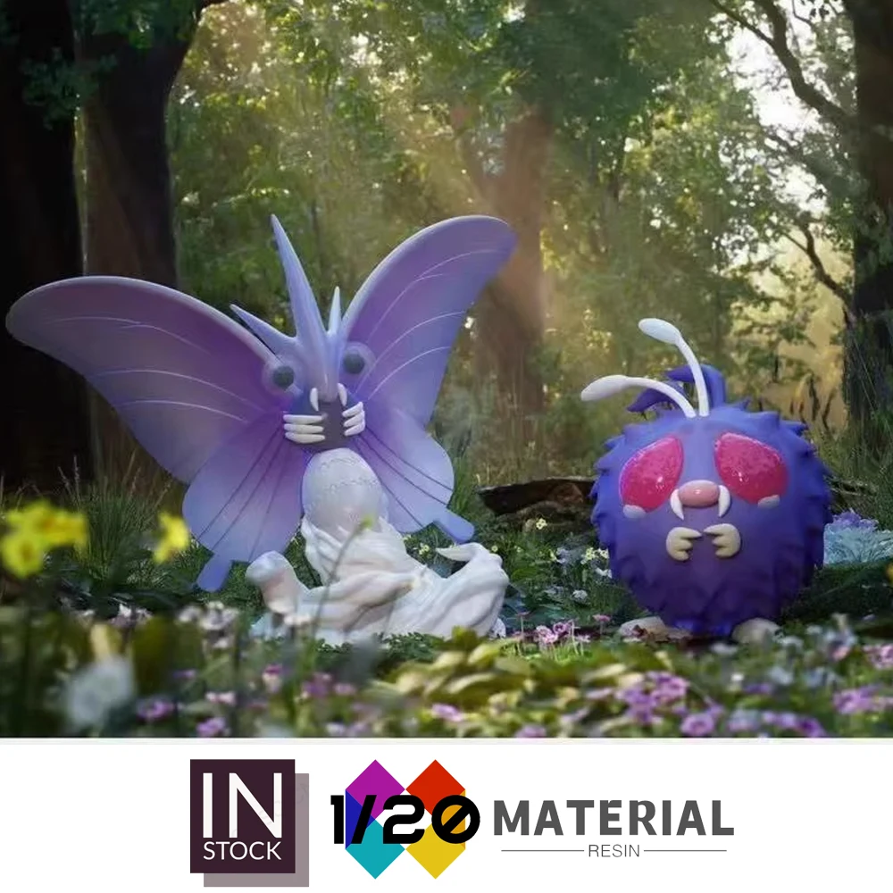 

[В наличии] 1/20 Смола Scale World [MEGAZZ] - Venonat & Venomoth [Split RE-MENT]