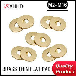 M2 M2.5 M3 M4 M5 M6 M10 M12 M14 M16 Brass Washer Circular Meson Metal Screw Flat Washer 20/10/5/2Pcs a lot