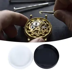 75mm 55mm Watch Case Watch Movement Holder Cushion Transparent Soft Silicone Watch Movement Cushion Pad Watch Repair Tool