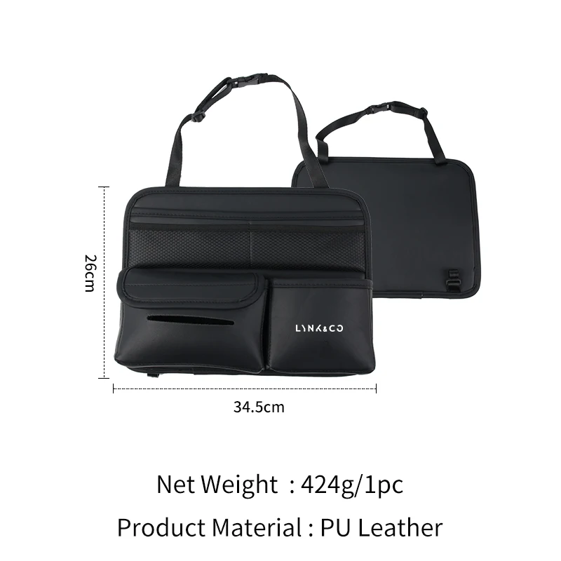 Car Seatback Storage Bag Backseat Organizer Tissue Box Cup Holder Accessories For LYNKCO 06 03 05 08 09 01 02 Hatchback 6