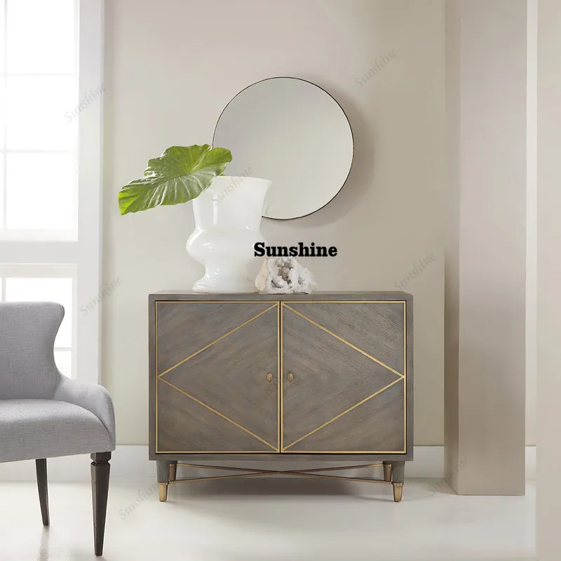 

Nordic style entrance cabinet, simple and modern restaurant side cabinet