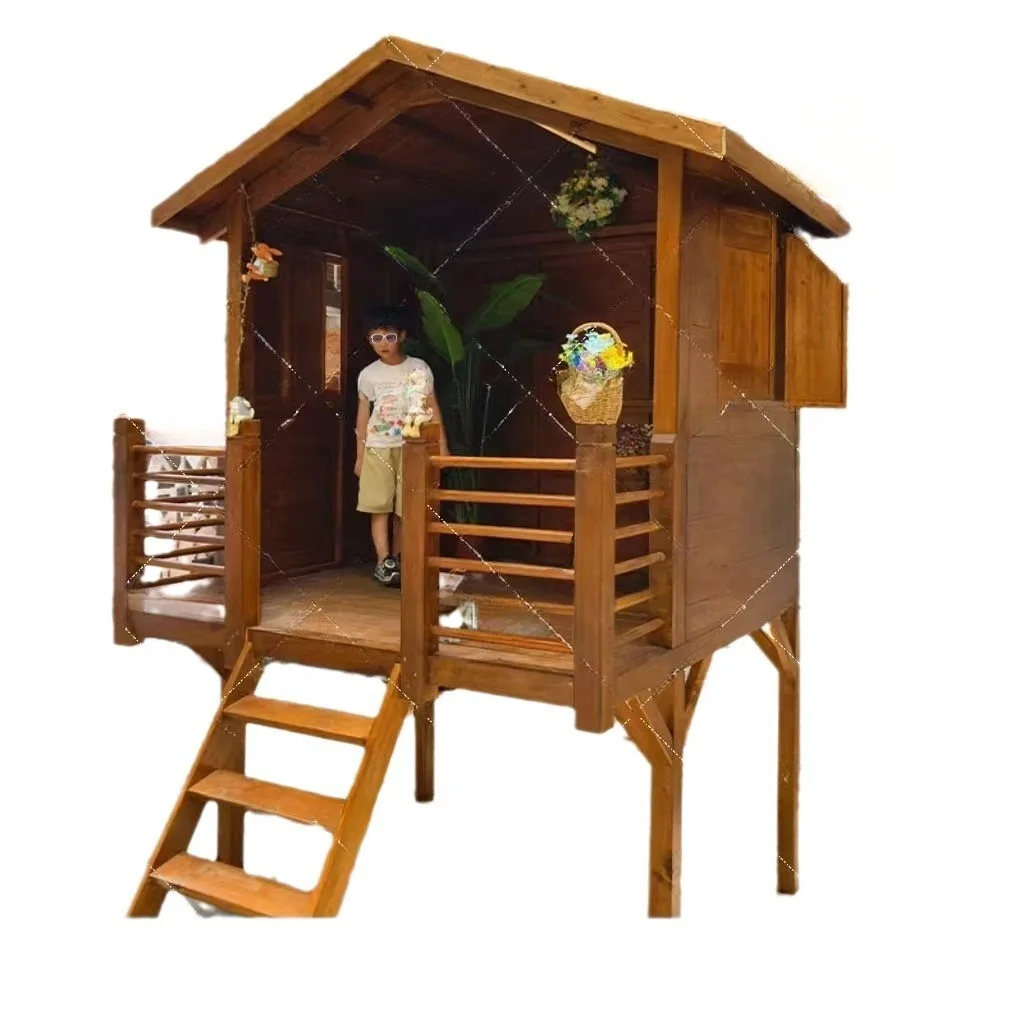 Outdoor embalming chalet slide children's play room assembly mobile garden pavilion kindergarten climbing house tree house