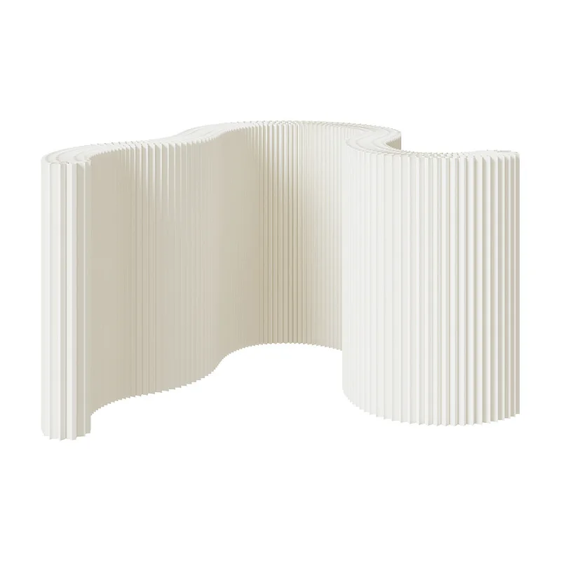 Screen Organ Paper Wall Retractable Accordion Partition Wall Room Divider Indoor Decor Folding Portable Partition Privacy Screen