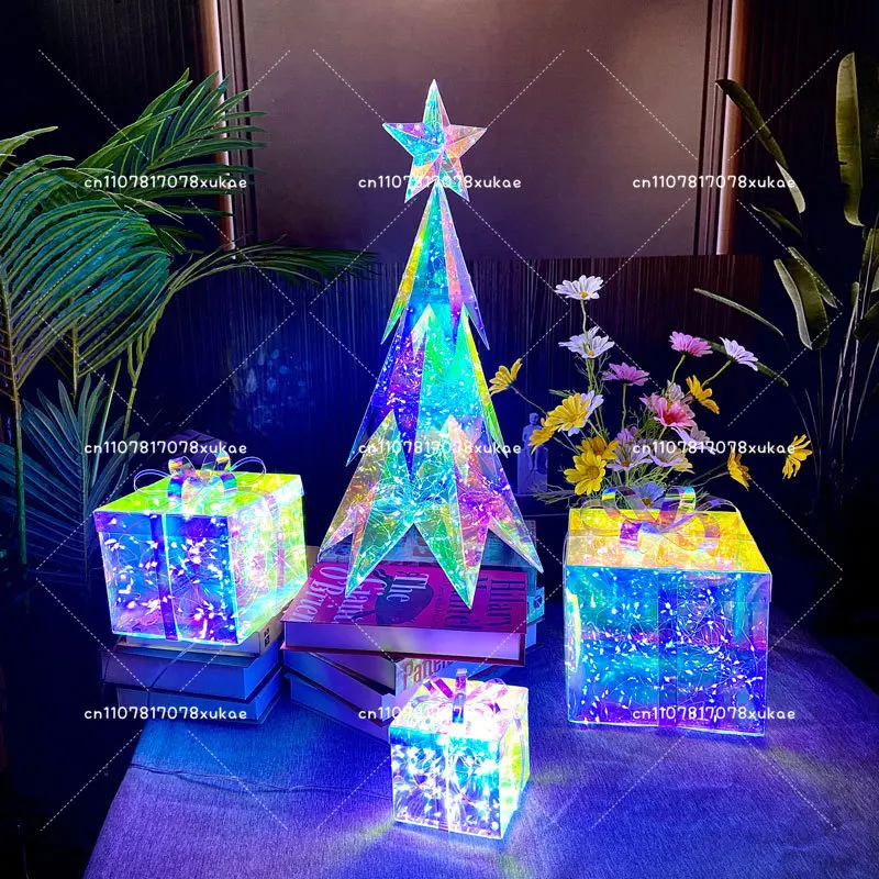 Color Changing LED Christmas Tree Lights Commercial Holiday Decoration For Mall Shop Window Display And Party view 6