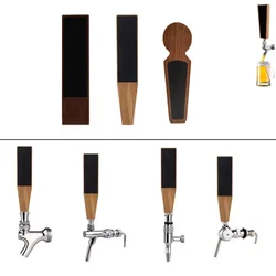Wooden Beer Tap Handle with Small Black Chalkboard, DIY Homebrew Kegerator Beer Keg Tower Dispenser Handle,Writable,Best For Bar