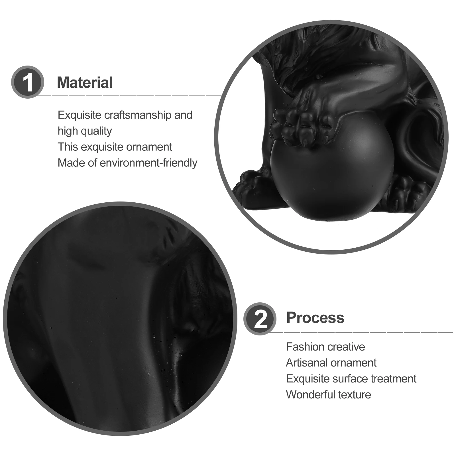 

1Pcs Resin Crown Lion Adornment Creative Nordic Style Home Decoration Delicate Resin Crafts Ornament Desktop Tabletop Decor