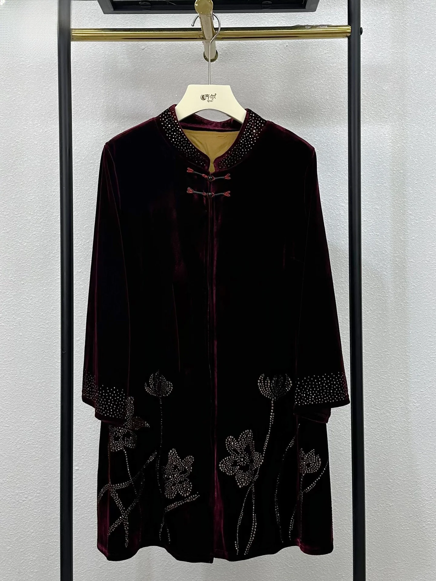 

Новая высококачественная китайская удлиненная бархатная куртка свободного кроя для беременных и женщин среднего и старшего возраста, весна-осень