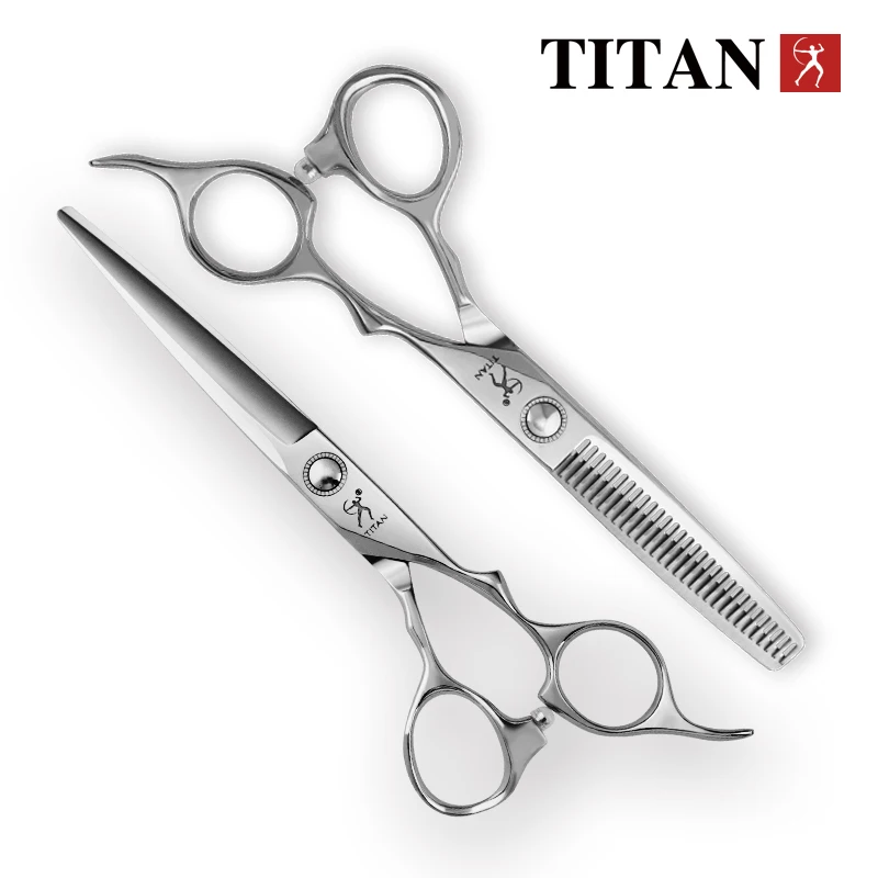 TITAN Professional Hairdressing Haircut Scissors 6 Inch VG10  Hairdresser's Cutting Thinning Tools High Quality Salon Set