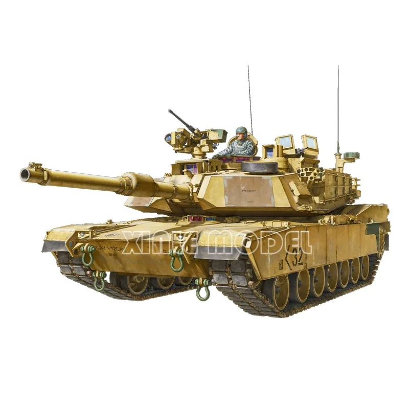 VOIIO – Kit de modèle de réservoir assemblé en plastique 01102, réservoir de Station principale américain M1A2 SEP V3 Abrams 1/35